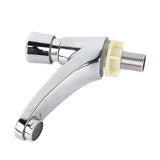 Time Delay Basin Sink Faucet Copper Alloy Push Switch Water Saving Tap for Home Kitchen Bathroom Hotel