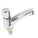Time Delay Basin Sink Faucet Copper Alloy Push Switch Water Saving Tap for Home Kitchen Bathroom Hotel