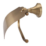 Toilet Paper Holder Wall Mounted Copper Vintage Style Ample Space Scratch Resistant for Washroom Bathroom - Low Angle