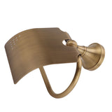 Toilet Paper Holder Wall Mounted Copper Vintage Style Ample Space Scratch Resistant for Washroom Bathroom
