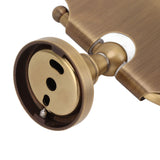 Toilet Paper Holder Wall Mounted Copper Vintage Style Ample Space Scratch Resistant for Washroom Bathroom