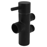 Shower Head Diverter Black Rustproof Leakproof Wall Mounted Shower Arm Diverter Valve for Toilet Sink