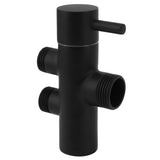 Shower Head Diverter Black Rustproof Leakproof Wall Mounted Shower Arm Diverter Valve for Toilet Sink