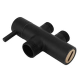 Shower Head Diverter Black Rustproof Leakproof Wall Mounted Shower Arm Diverter Valve for Toilet Sink - Rear View