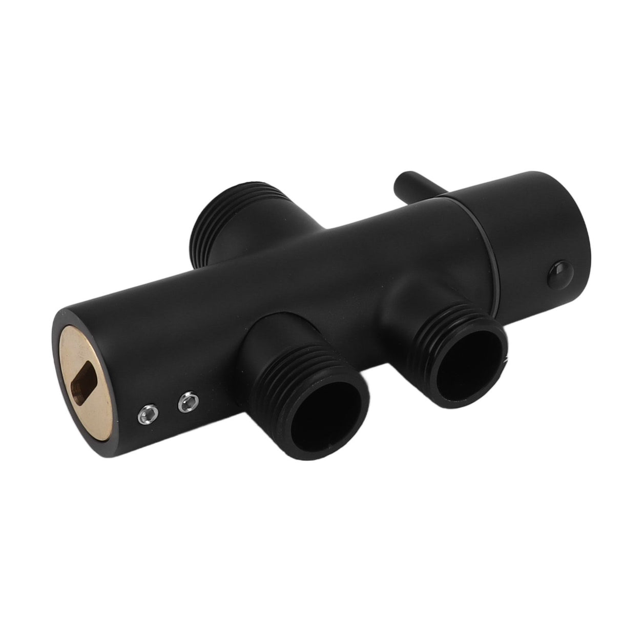 Shower Head Diverter Black Rustproof Leakproof Wall Mounted Shower Arm Diverter Valve for Toilet Sink