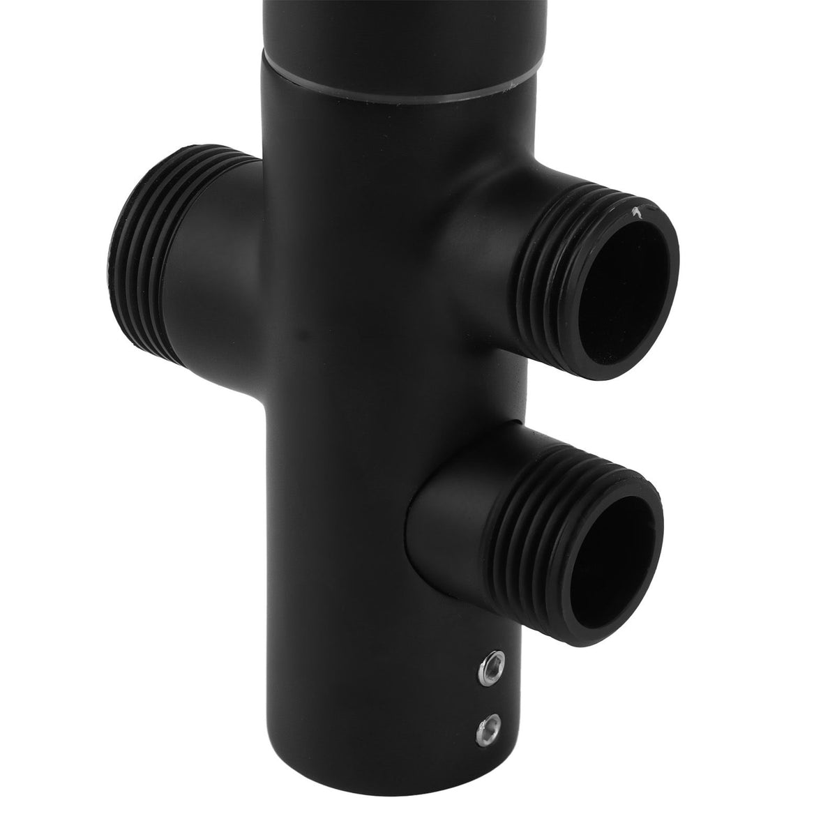 Shower Head Diverter Black Rustproof Leakproof Wall Mounted Shower Arm Diverter Valve for Toilet Sink