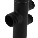 Shower Head Diverter Black Rustproof Leakproof Wall Mounted Shower Arm Diverter Valve for Toilet Sink - Extra Image