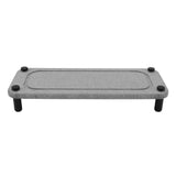 Sink Caddy Instant Dry Sink Organizer Dries Instantly Sink Holder Diatomaceous Pedestal Stand Riser with Stainless Steel Feet Grey