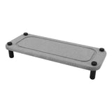 Sink Caddy Instant Dry Sink Organizer Dries Instantly Sink Holder Diatomaceous Pedestal Stand Riser with Stainless Steel Feet Grey - Side View