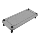 Sink Caddy Instant Dry Sink Organizer Dries Instantly Sink Holder Diatomaceous Pedestal Stand Riser with Stainless Steel Feet Grey - Close-Up Angle