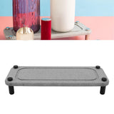 Sink Caddy Instant Dry Sink Organizer Dries Instantly Sink Holder Diatomaceous Pedestal Stand Riser with Stainless Steel Feet Grey