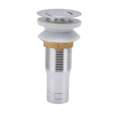 Bathroom Sink Drain Stainless Steel Polished Electroplated Flip Top Anti Blocking Short Vanity Vessel Drain Stopper for Home Kitchen