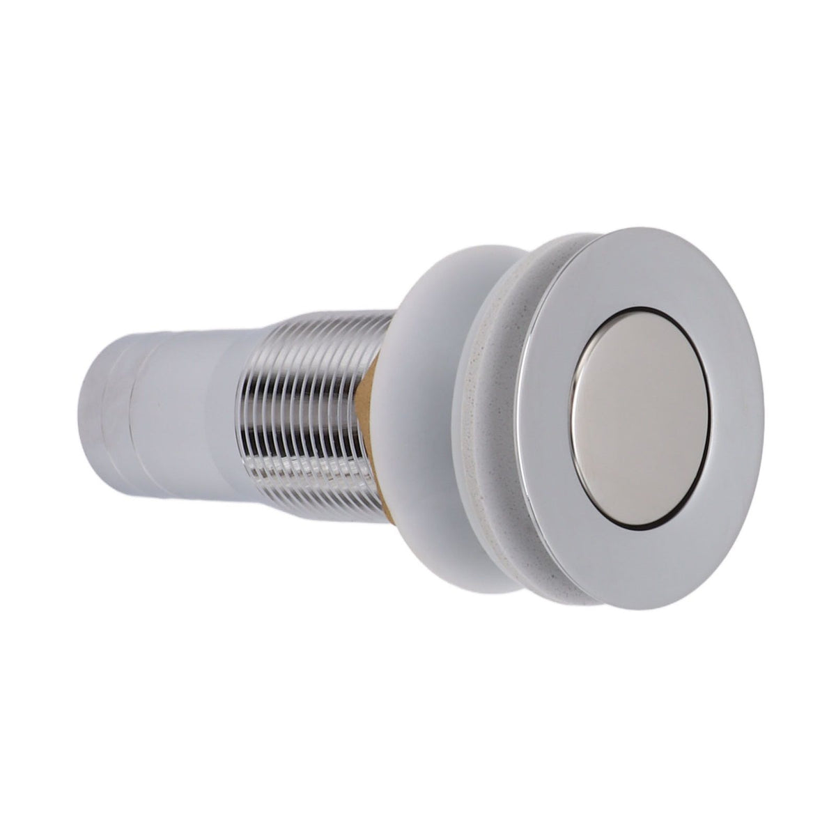 Bathroom Sink Drain Stainless Steel Polished Electroplated Flip Top Anti Blocking Short Vanity Vessel Drain Stopper for Home Kitchen