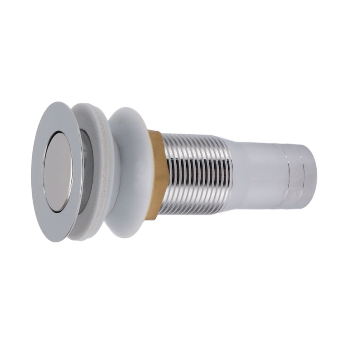 Bathroom Sink Drain Stainless Steel Polished Electroplated Flip Top Anti Blocking Short Vanity Vessel Drain Stopper for Home Kitchen