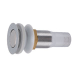 Bathroom Sink Drain Stainless Steel Polished Electroplated Flip Top Anti Blocking Short Vanity Vessel Drain Stopper for Home Kitchen - Side View