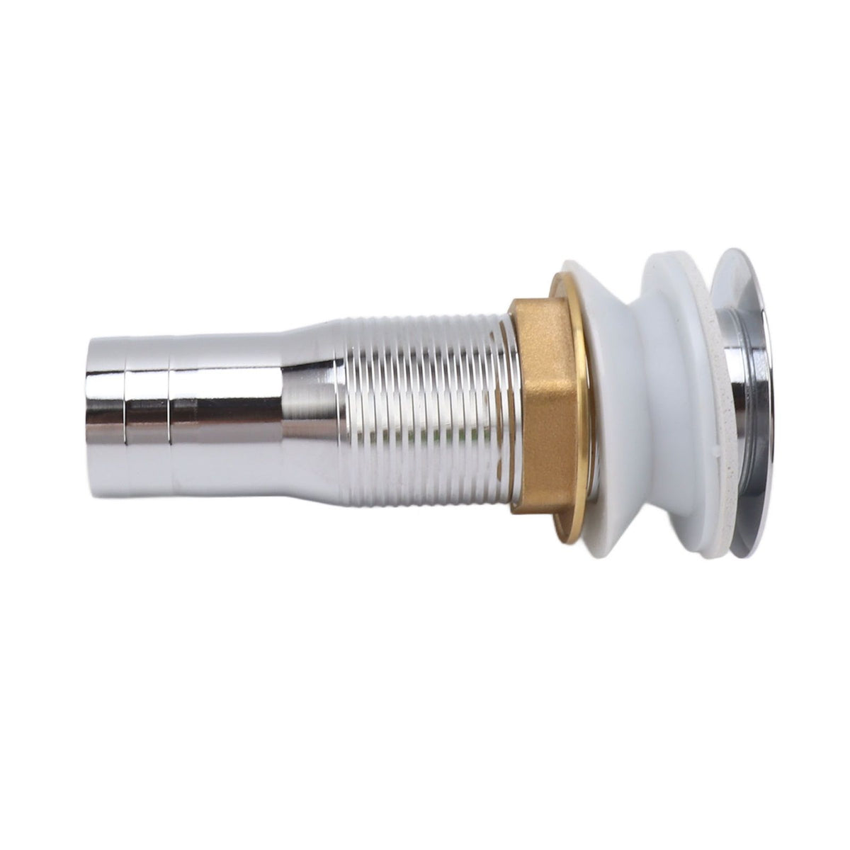 Bathroom Sink Drain Stainless Steel Polished Electroplated Flip Top Anti Blocking Short Vanity Vessel Drain Stopper for Home Kitchen