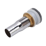 Bathroom Sink Drain Stainless Steel Polished Electroplated Flip Top Anti Blocking Short Vanity Vessel Drain Stopper for Home Kitchen - Rear View