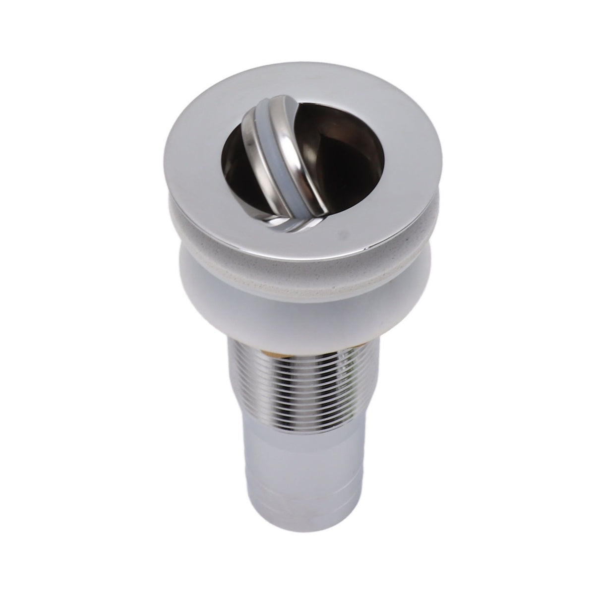 Bathroom Sink Drain Stainless Steel Polished Electroplated Flip Top Anti Blocking Short Vanity Vessel Drain Stopper for Home Kitchen