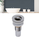 Bathroom Sink Drain Stainless Steel Polished Electroplated Flip Top Anti Blocking Short Vanity Vessel Drain Stopper for Home Kitchen
