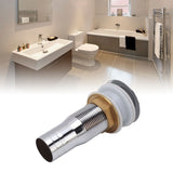 Bathroom Sink Drain Stainless Steel Polished Electroplated Flip Top Anti Blocking Short Vanity Vessel Drain Stopper for Home Kitchen