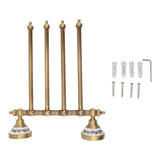Swivel Towel Bar Antique Brass Towel Rack Rotated Towel Hanger Holder for Bathroom Four Rods