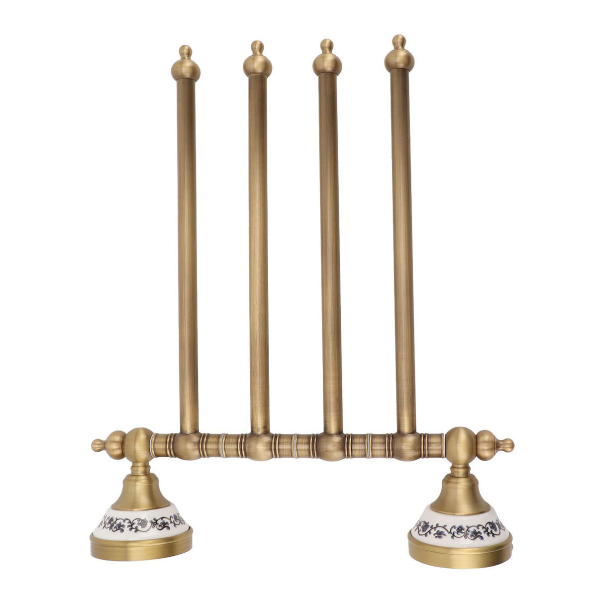 Swivel Towel Bar Antique Brass Towel Rack Rotated Towel Hanger Holder for Bathroom Four Rods