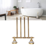 Swivel Towel Bar Antique Brass Towel Rack Rotated Towel Hanger Holder for Bathroom Four Rods - Extra Image