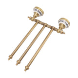 Swivel Towel Bar Antique Brass Towel Rack Rotated Towel Hanger Holder for Bathroom Three Rods