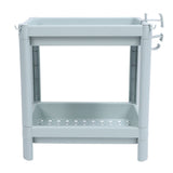 Bathroom Floor Storage Shelf Bathroom Storage Open Shelf Unit Freestanding Corner Rack Shelves Storage Rack Nordic Blue 2 Tier