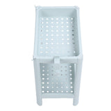 Bathroom Floor Storage Shelf Bathroom Storage Open Shelf Unit Freestanding Corner Rack Shelves Storage Rack Nordic Blue 2 Tier - Close-Up Angle