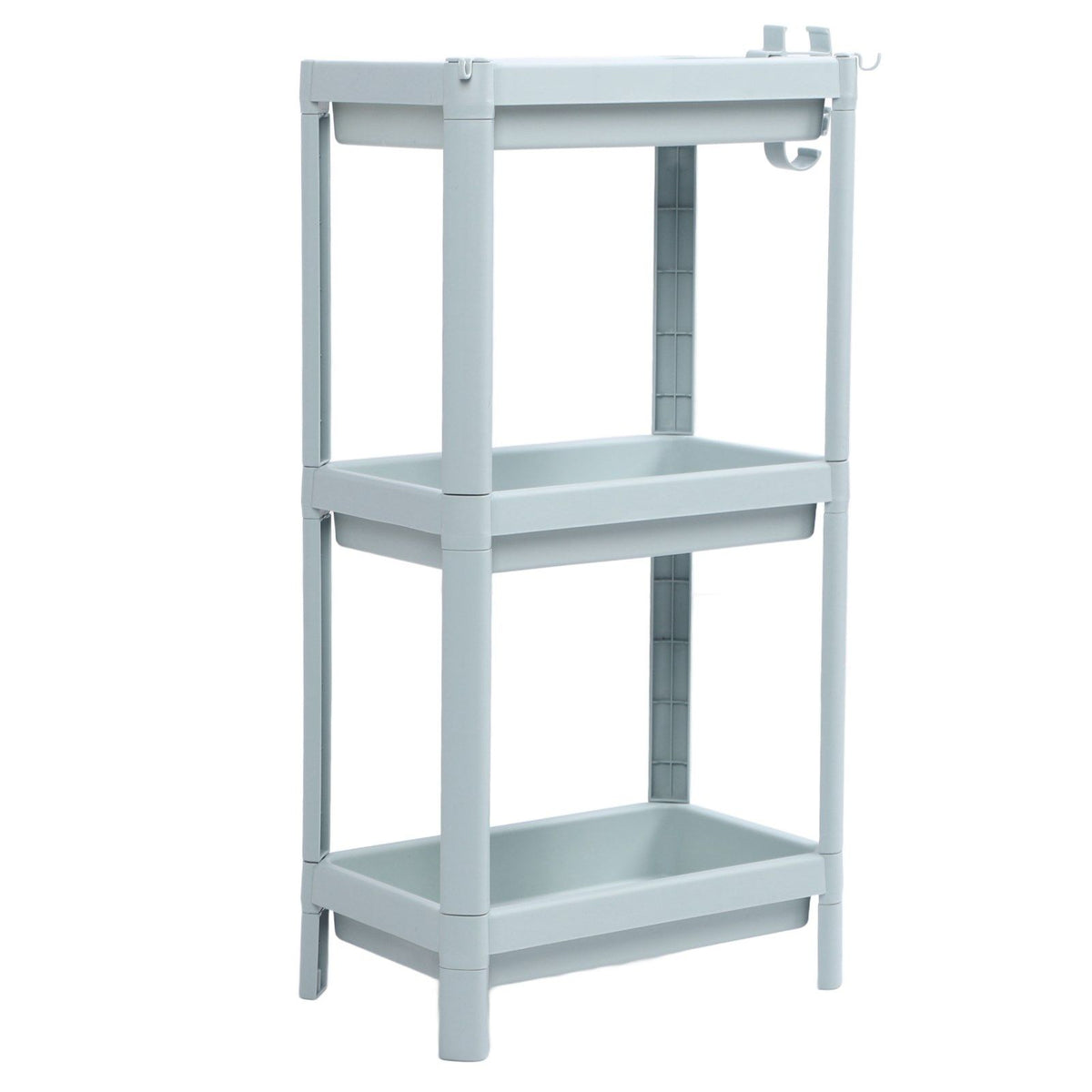 Bathroom Floor Storage Shelf Bathroom Storage Open Shelf Unit Freestanding Corner Rack Shelves Storage Rack Nordic Blue 3 Tier