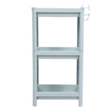 Bathroom Floor Storage Shelf Bathroom Storage Open Shelf Unit Freestanding Corner Rack Shelves Storage Rack Nordic Blue 3 Tier
