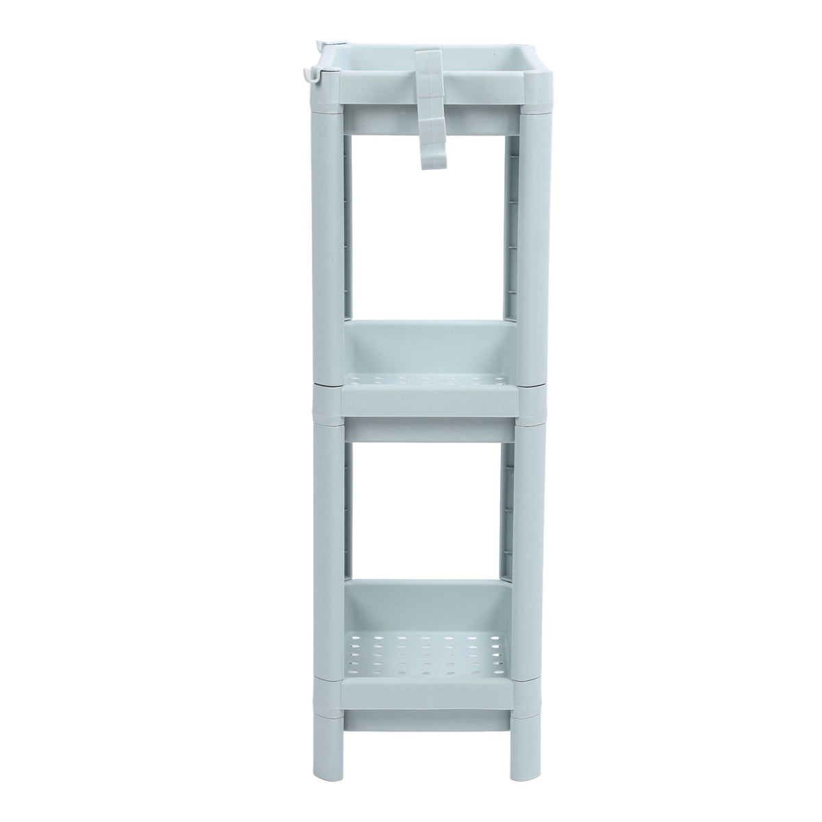 Bathroom Floor Storage Shelf Bathroom Storage Open Shelf Unit Freestanding Corner Rack Shelves Storage Rack Nordic Blue 3 Tier