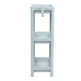 Bathroom Floor Storage Shelf Bathroom Storage Open Shelf Unit Freestanding Corner Rack Shelves Storage Rack Nordic Blue 3 Tier