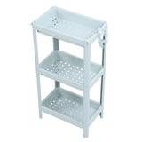 Bathroom Floor Storage Shelf Bathroom Storage Open Shelf Unit Freestanding Corner Rack Shelves Storage Rack Nordic Blue 3 Tier