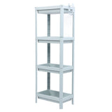 Bathroom Floor Storage Shelf Bathroom Storage Open Shelf Unit Freestanding Corner Rack Shelves Storage Rack Nordic Blue 4 Tier - 45-Degree Angle