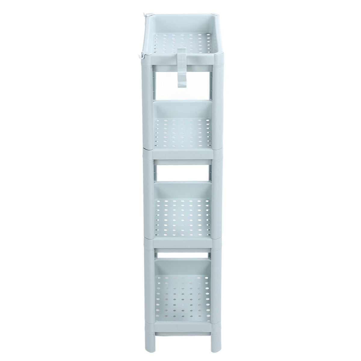 Bathroom Floor Storage Shelf Bathroom Storage Open Shelf Unit Freestanding Corner Rack Shelves Storage Rack Nordic Blue 4 Tier