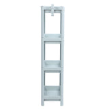 Bathroom Floor Storage Shelf Bathroom Storage Open Shelf Unit Freestanding Corner Rack Shelves Storage Rack Nordic Blue 4 Tier