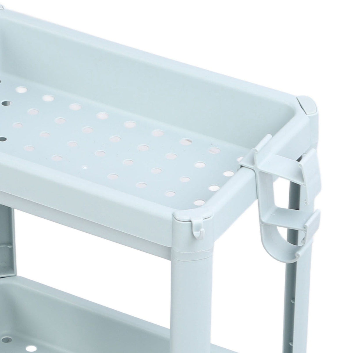 Bathroom Floor Storage Shelf Bathroom Storage Open Shelf Unit Freestanding Corner Rack Shelves Storage Rack Nordic Blue 4 Tier