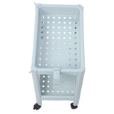 Bathroom Floor Storage Shelf Bathroom Storage Open Shelf Unit Freestanding Corner Rack Shelves Storage Rack Nordic Blue 2 Tier (with Wheels)