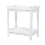 Bathroom Tower Shelf Plastic Freestanding Storage Rack Organizer Multifunctional Shelving Unit for Living Room Bedroom Kitchen White 2 Layers - 45-Degree Angle