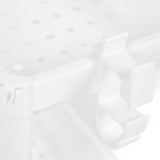 Bathroom Tower Shelf Plastic Freestanding Storage Rack Organizer Multifunctional Shelving Unit for Living Room Bedroom Kitchen White 4 Layers (with Wheel)