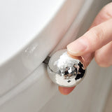 Toilet Lid Handle Toilet Cover Lifter Electroplated Flower Shape Adhesive Easy to Use Toilet Lifter Handle for Bedroom - Side View