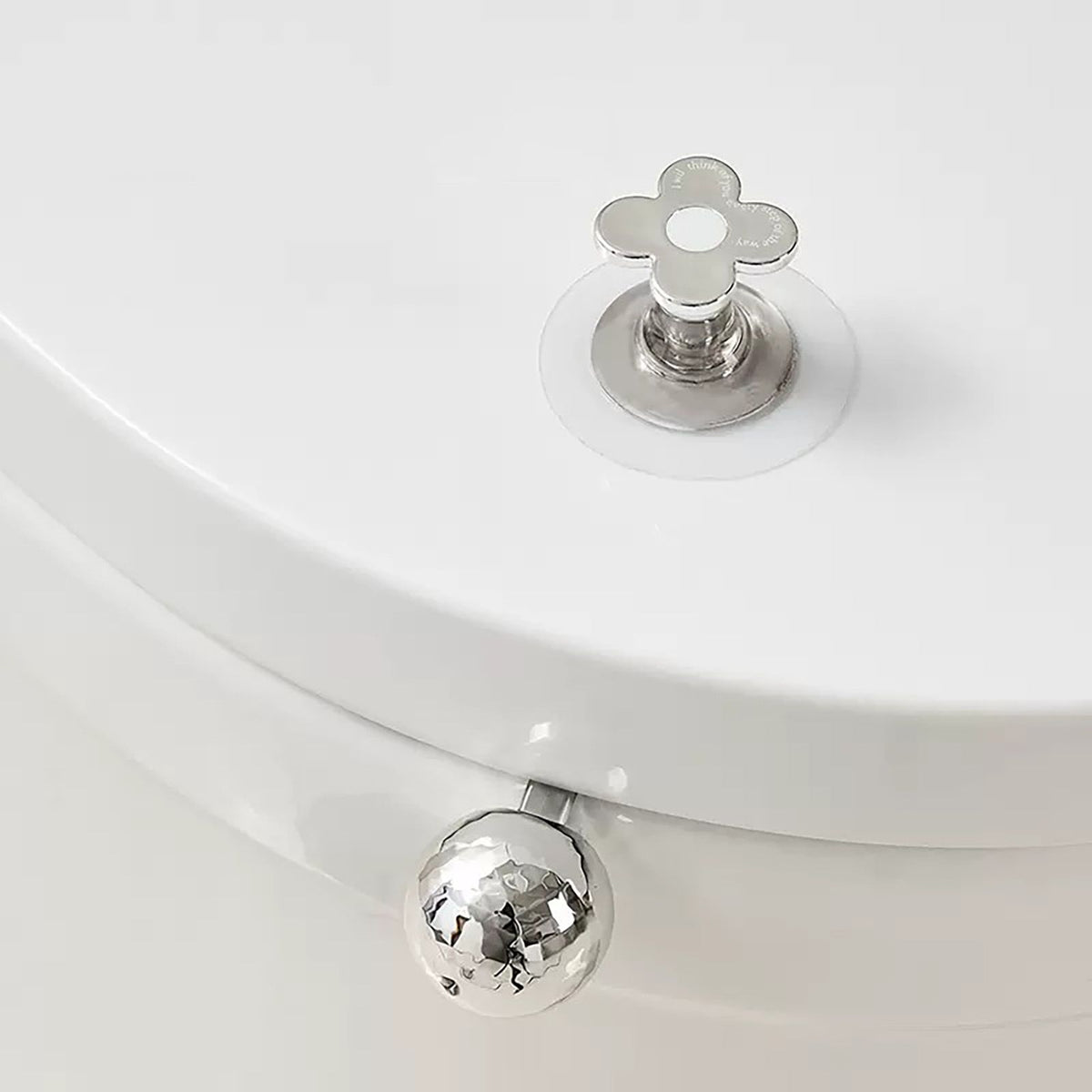 Toilet Lid Handle Toilet Cover Lifter Electroplated Flower Shape Adhesive Easy to Use Toilet Lifter Handle for Bedroom
