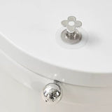 Toilet Lid Handle Toilet Cover Lifter Electroplated Flower Shape Adhesive Easy to Use Toilet Lifter Handle for Bedroom
