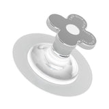 Toilet Lid Handle Toilet Cover Lifter Electroplated Flower Shape Adhesive Easy to Use Toilet Lifter Handle for Bedroom - Extra Image