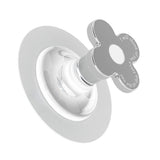 Toilet Lid Handle Toilet Cover Lifter Electroplated Flower Shape Adhesive Easy to Use Toilet Lifter Handle for Bedroom - Extra Image