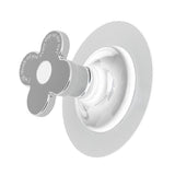 Toilet Lid Handle Toilet Cover Lifter Electroplated Flower Shape Adhesive Easy to Use Toilet Lifter Handle for Bedroom - Extra Image