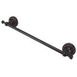 Towel Bar Copper Retro Space Saving 40CM Multifunctional Tilt Proof Single Towel Rack for Bathroom Accessories Black Antique