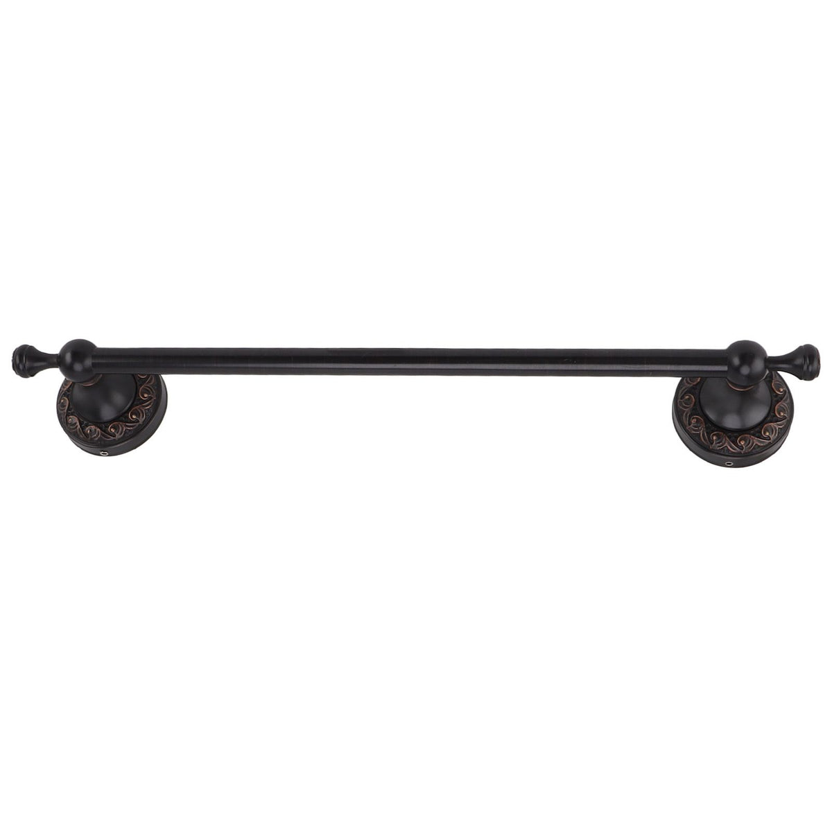 Towel Bar Copper Retro Space Saving 40CM Multifunctional Tilt Proof Single Towel Rack for Bathroom Accessories Black Antique